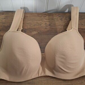 Cacique 34DD Beige T-Shirt Bra Underwire Adjustable Straps